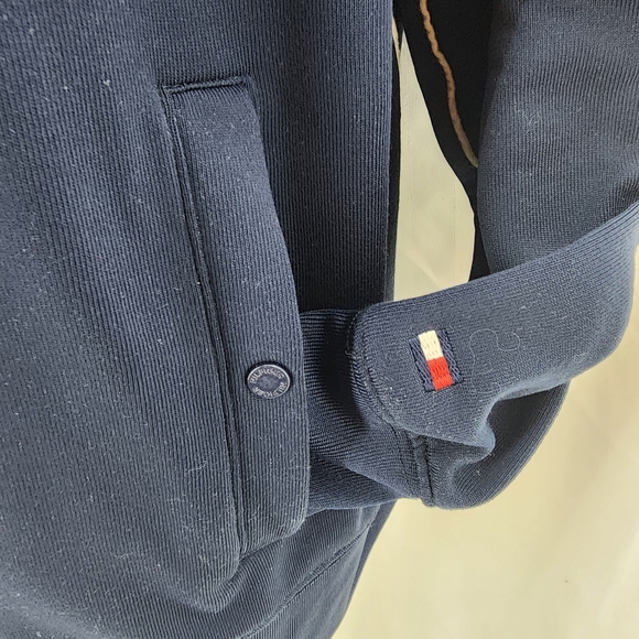 Tommy Hilfiger Navy Blue Zip Up Track Jacket Y2K Plus - Picture 4 of 10